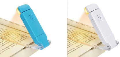 LED USB Rechargeable Book Reading Light Brightness Adjustable Eye Protection Clip Book Light Portable Bookmark Read Light